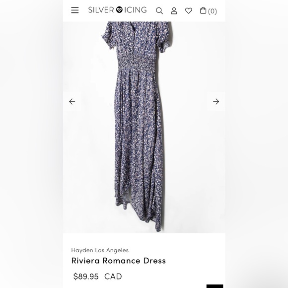 Silver icing - Hayden brand button up maxi dress. New with tags - Picture 3 of 5